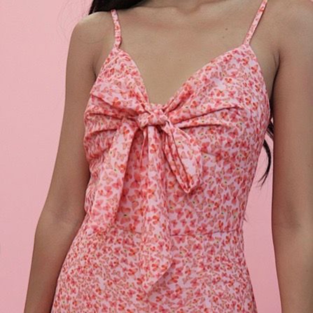 Pink butterfly dress